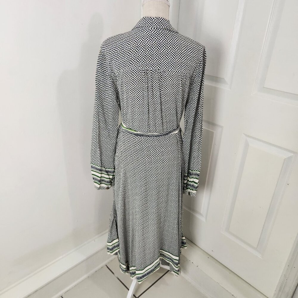 Maeve Anthropologie Dress Womens 12 Polka Dot Constantine Handkerchief Hem - Picture 8 of 16